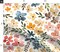 Floral Multicolor Spring Summer Watercolor Botanical Painted Blooming Flowers Large Scale Custom Printed Fabric by Spoonflower Various Fabrics by the Yard or Fat Quarter
